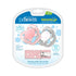 Dr. Brown's Advantage Symmetrical Pacifier with Air Flow and Pacifier Clip - Pink - 2-Pack - 0-6m
