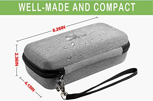 Case Compatible with Texas Instruments TI-36X Pro Engineering/Scientific Calculator, Hard Pencil case for Compass, Ruler, Rubber and Other Accessories (Light Grey)