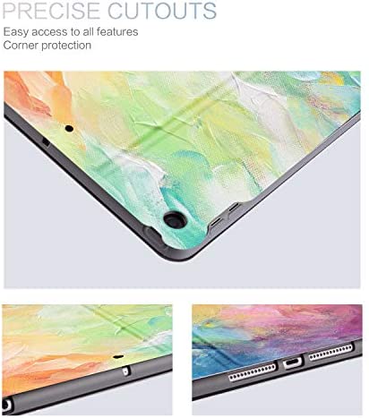 Lalumix iPad 9th Generation Case / iPad 8Th Generation Case / iPad 7Th Generation Case,iPad 10.2 inch case for Kids Multi-Angle Viewing Auto Wake/Sleep Adjustable Stand Cover Abstract Oil Painting