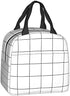 White Checkered Bags, Reusable Snack Bag Food Container For Boys Girls Men Women School Work Travel Picnic Waterproof Outdoors Game Handbags For Adults