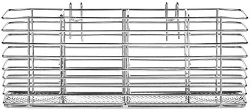 Slideep Stainless Steel Cutlery Utensil Holder Silverware Organizer Rack with Hooks Removable Drying Rack Silverware Holder Utensil Cutlery Basket Kitchen Dish Drainer Dish Drying Rack