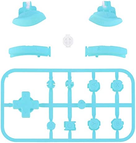 eXtremeRate Heaven Blue Replacement ABXY Home Capture Plus Minus Keys Dpad L R ZL ZR Trigger for Nintendo Switch Lite, Full Set Buttons Repair Kits with Tools for Nintendo Switch Lite