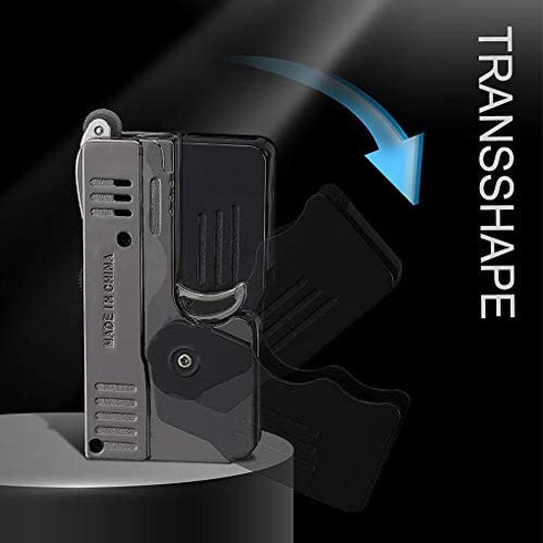 Morisk Torch Lighter Switchable Soft / Jet Flame, Butane Pipe Lighter Refillable with Lockable Function, Cool Foldable Lighters Unique Gift for Men(Butane Not Included)