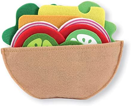 Melissa & Doug Felt Food Sandwich Play Food Set (33 pcs) - Felt Sandwich Play Set For Kids Kitchen, Pretend Play Sandwich, Felt Sandwich Toy For Toddlers Kids Ages 2+