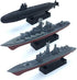 8 Sets 3D-Puzzle Model Battleship Aircraft Carrier Toy Submarine, Plastic Model Warships Ship Kits, Navy Ship Battleship Models for Collection by Kvvdi