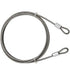 DGOL 2 Packs 5/32 inch (4mm) 304 Stainless Steel Coated Luggage Security Lock Double Loop End Bicycle Padlock Safety Cable Wire Length 70 inch