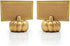 Kate Aspen Fall Decor Mini Gold Pumpkin Place Card Holder (Set of 6), Perfect for Thanksgiving Table Decor, Fall Themed Weddings, Bridal Brunches