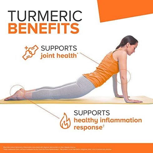 Turmeric Curcumin Capsules, Qunol 1000mg Extra Strength Supplement, Patented Hydro-Soluble Technology, Alternative to Turmeric Curcumin with Black Pepper, 120 Veggie Capsules