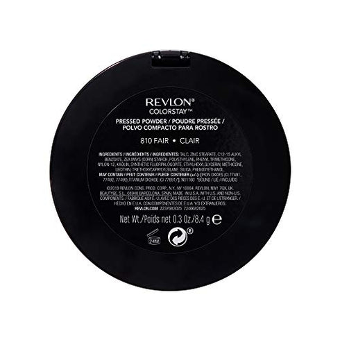 Face Powder by Revlon, ColorStay 16 Hour Face Makeup, Longwear Medium- Full Coverage with Flawless Finish, Shine & Oil Free, 810 Fair, 2.4 Oz