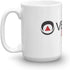 Veridian Dynamics. 15 Oz Ceramic Glossy Mugs Gift For Coffee Lover. 15 Oz Ceramic Coffee Mugs With C-shape Handle, Comfortable To Hold