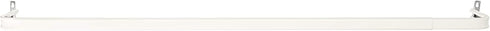 Kenney KN526 Heavy Duty Single Curtain Rod, 28"-48", White