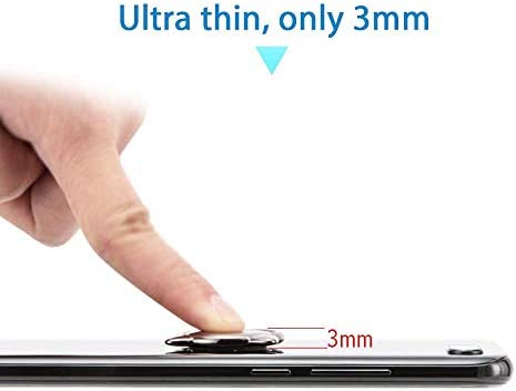 aceyoon Phone Ring Cat Attachable Kickstand Ultra Thin Cute 360 Degree Smartphone Finger Grip Ring Holder Stand Compatible for Phone X, XS, XR, XS Max, 8, 7 Plus, 7, 6S Plus, 6, S9, S10 Black