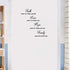 16.5 x 23.5 inches Faith Love Hope Quotes Wall Stickers Decals Decor, Removable DIY Saying Wall Art Decals Sticker, Easy Peel and Stick Wallpaper for Bedroom Living Room (Black)