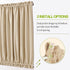 PONY DANCE Sidelight Door Curtain - Blackout Patio Panel Top and Bottom Rod Pocket French Door Curtain for Privacy Bonus Tiebacks, 25 x 72-inch, Biscotti Beige, Single Piece
