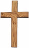 Holy Land Market Wall Cross-Olive Wood-Plain-8 In.