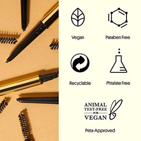 Winky Lux Uni-Brow Precision, Brow Pencil and Eyebrow Makeup for All Brow Shades, Blonde Eyebrow Pencil and Black Eyebrow Pencil, Eyebrow Color