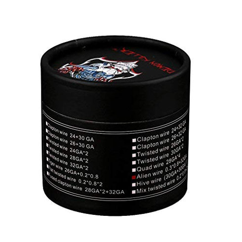 DIY Heating Coil Wire Kanthal A1 Resistance Wire 15 Feet (Alien 0.3x0.8+32GA)