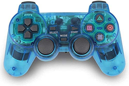 Wireless Controller for PS2, 2.4G Dual Vibration Game Controller Remote for PlayStation 2 PS2