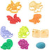 Kilpkonn Dough Tool Kit for Kids, 41Pcs Dough Accessories Molds, Shape, Scissors, Rolling Pin, Dough Mat with Storage Bag, Party Pack Playset for Toddlers Girls Boys