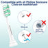 Aoremon Replacement Toothbrush Heads for Philips Sonicare Snap-on Electric Brush Handles HX9023/65, 10 Pack