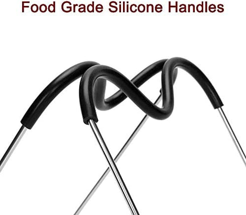 Steamer Rack Trivet with Heat Resistant Handles Compatible with Instant Pot Accessories 6 Qt 8 Quart, Pressure Cooker Trivet Wire Steam Rack, Great for Lifting out Whatever Delicious Meats & Veggies You Cook