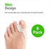 NatraCure Gel Big Toe Bunion Guards & Toe Spreaders - 1315-M RET6PK - (6 Pieces) - (for Pain Relief from Crooked Toes, Pressure, and Hallux Bunions)