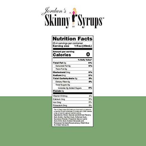 Jordan’s Skinny Syrups Mint Chocolate Chip, Sugar Free Flavoring Syrup, 25.4 Ounce Bottle