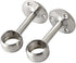 Alise Stainless Steel Shower Curtain Closet Rod Holder Pipe Flange Socket Ceiling Mount Bracket Pipe Fitting Parts Supports,2 Pcs (25mm?1-Inch Dia.?, Brushed Nickel)