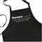 ApronMen - Hangry Definition - Funny BBQ Apron for Dads - 1 Size Fits All Chef Quality Cotton 4 Utility Pockets, Adjustable Neck and Extra Long Waist Ties - Black Color
