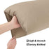 Stretch Pillowcases - Micro Jersey Knit & Ultra Soft, Standard Size - Set of 2 Pillow Cases, Taupe
