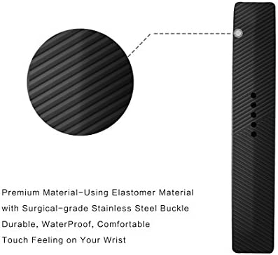 Huadea compatible Replacment for Fitbit Flex 2 ,With Watch Buckle Comfortable Soft Silicone Wristband (4 Pack)