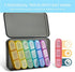 SUMMUE Weekly Pill Organizer 3 Times A Day, 7 Day Pill Box Large Compartments Moisture-Proof Pill Case, Daily Portable Travel Morning Noon Evening Pill Container, for Fish Oils, Vitamins, Supplements