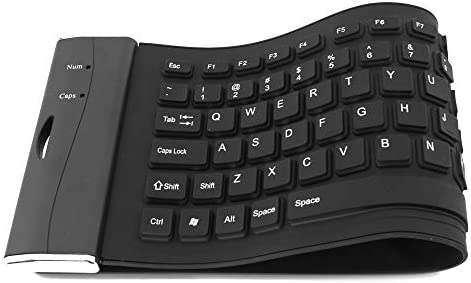axGear Waterproof Silicone Keyboard Foldable Flexible USB Dustproof DirtProof Full Size