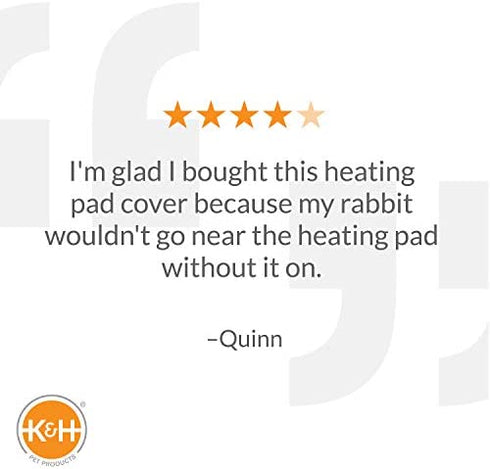 K&H Pet Products Small Animal Heated Pad Deluxe Replacement Cover (Heated Pad Sold Separately) Gray 9 X 12 Inches