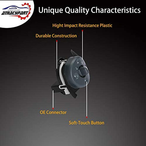 Power Mirror Switch | for 1994-2000 Chevy GMC C1500 C2500 C3500 K1500 K2500 K3500 Truck Suburban Tahoe Yukon Isuzu Cadillac Oldsmobile & More | Replaces# 15009690, 19209371, 901-000