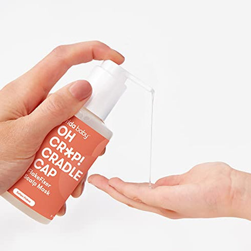 Oh Cr*p! Cradle Cap Flake Fixer Scalp Mask by Frida Baby Dandruff Shampoo Cleans Baby's Scalp While Washing Your Baby
