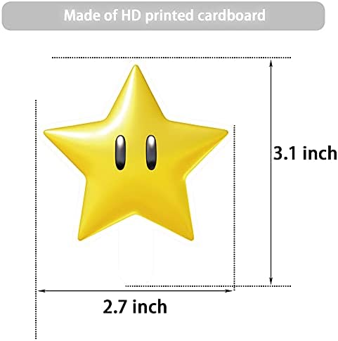 38 Decorations for Mario Cupcake Toppers Set Birthday Cake Party Supplies Decor