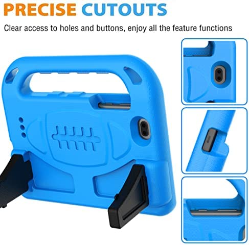 BMOUO Kids Case for Onn 7 inch Tablet, with Built-in Screen Protector, Shockproof Light Weight Handle Stand Case for Surf Onn 7" Android Tablet 2020/2019 (Model: 100005206/100015685),Blue