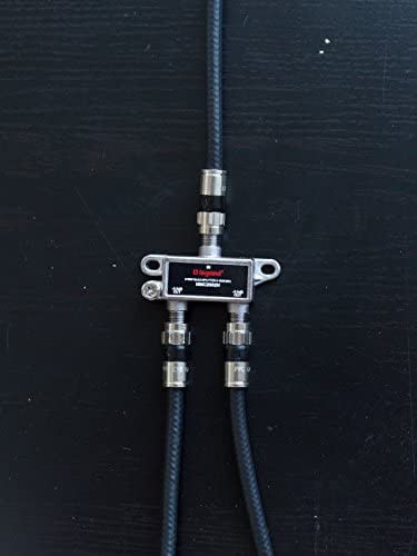 Legrand, Home Office & Theater, Cable Splitter, Black, Signal Splitter, 2 Way, VM2202V1