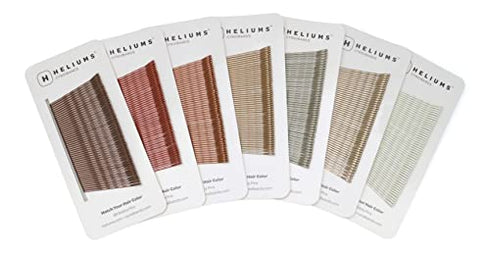 Heliums White Bobby Pins, Premium Hold Hair Pins, 2 Inch Wavy - 48 Count