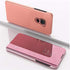 Samsung Galaxy A10E Case Cover EMAXELER Stylish Mirror Plating Flip Full Body Protective Reflection Ultra Thin Hard Anti-Scratch Shockproof Frame for Samsung Galaxy A10E Mirror:Rose Glod