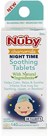 Dr. Talbot's Night Time Chamomile Soothing Tablets, Naturally Inspired, Quick Dissolve, 140 Count