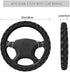 Da66jj Steering Wheel Covers for Car, Supernatural Symbols Black Car Steering Wheel Cover for Women & Girls & Men, Universal 15 Inches Car Accessories