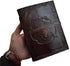 Writing Journal to Write in Special Wolf Leather Book of Shadows Notebook Sketchbook Notepad Office Personal Diary - Eco Friendly Unlined Blank Pages Gift for Men Women grimoire Journal 7x5 Inc