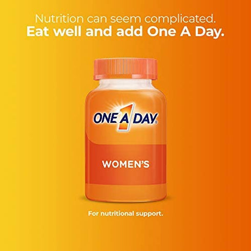 One A Day Women’s Multivitamin Gummies, Supplement with Vitamin A, Vitamin C, Vitamin D, Vitamin E and Zinc for Immune Health Support*, Calcium & more, 80 count