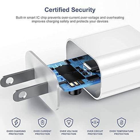 for iPhone 13 12 Fast Charger, Usbc Apple 20w Power Adapter Cube Fast Charging Block,USB-C Wall Plug Box+?Apple MFI Certified? USB C Lightning Cable Cord 6ft for iPhone 13 Pro/12 Mini/12 Pro Max/11