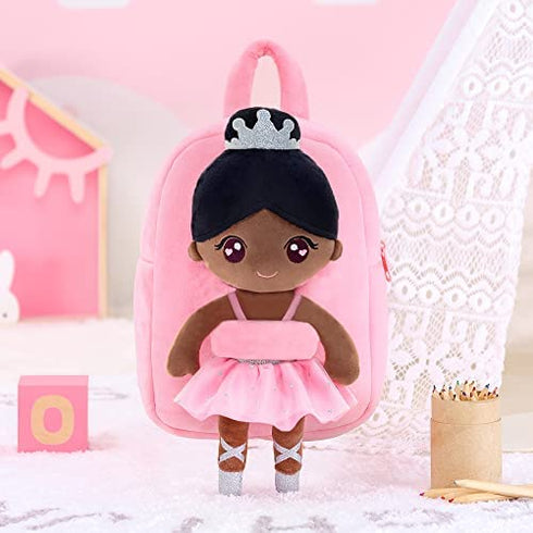 Gloveleya Toddler Backpack Kids Backpack with soft ballerina baby doll Age 2+