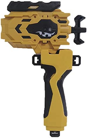 Speder Bey Gyro Blades Launcher and Grip , Light Sparking Battling Burst String Launcher Gyro Left&Right LR Spin Top Compatible with All Bey Burst Series Battling (Gold)