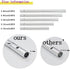 60 Pieces Wind Chime Tubes Parts Supplies Windchime String Metal Tubes for Crafts DIY Wind Chimes Kits for Adults Kids Arts and Crafts