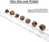 DnDnD Table Game Metal Dice Set, 7PCS D&D Metal Die with Metal Gift Box for Tabletop Games Dungeons and Dragons Dice (Dark Purple and Gold Number)